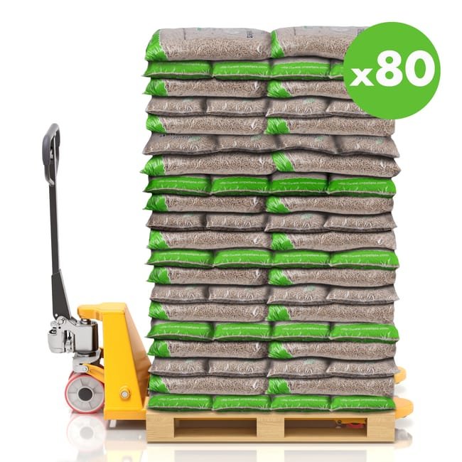 WOOD PELLETS - Granulés de bois sac 15 KG - X80 Sacs - 1200KG - ENERVER – Image 2