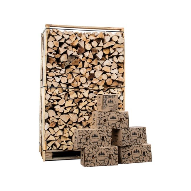Box 3 stères 30 cm bois de chauffage sec + 5 cartons d’allume-bois + 1 carton 2 kg d’allume-feu