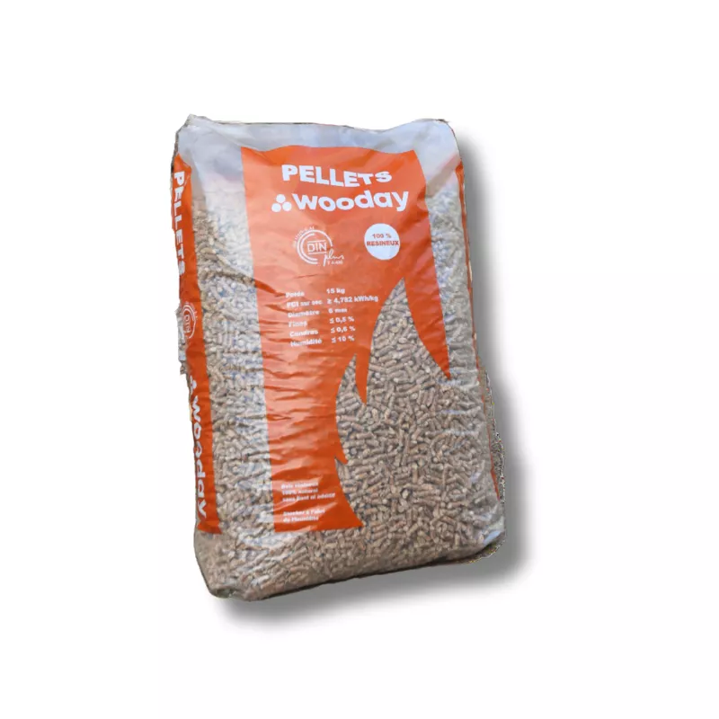 Pellet Wooday - Palette de 65 sacs de 15 kg – Image 2